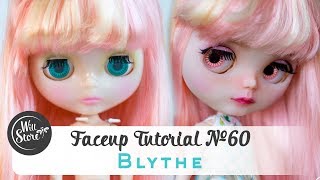 Faceup Tutorial №60 Blythe OOAK custom doll repaint by WillStore