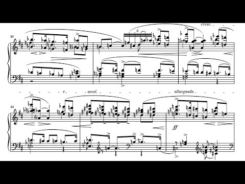 Alban Berg - Piano Sonata, Op. 1 (1909) [Score-Video]