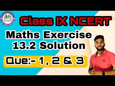 Class 9 exercise 13.2 Question 1 and 2 surface area and volume ncert solution compass education