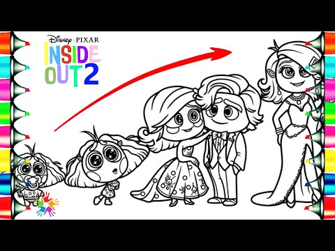 Inside Out 2 Coloring Pages / Envy Growing Up Evolution