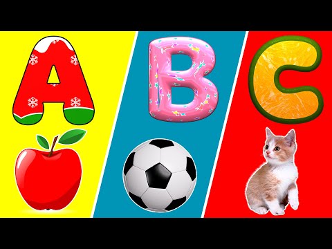 A For Apple B For Ball ,  Learning the Alphabet : A B C D