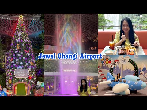 🇸🇬Jewel Changi Airport I Rain Vortex Light Show & Snowfall I Walking & Food Tour I Vlogmas 2