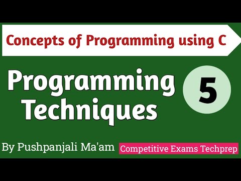 Lec - 1.5 Various Techniques of Programming in C || Concepts of Programming using C in Hindi