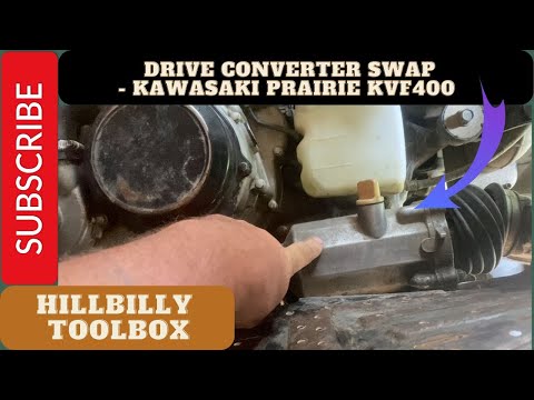 How to swap a drive converter / middrive on a Kawasaki Prairie KVF400 #atv