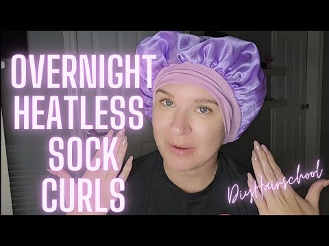 Heatless Overnight Sock Curls Tutorial | Easy No-Heat Curls