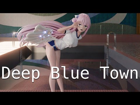 【Blue Archive MMD】ミカ Mika - Deep Blue Town