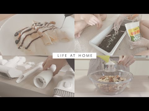 home vlog • Gentle Mornings, Making Granola and Unboxing Dreame T10