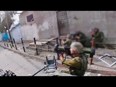 IDF Soldiers engaging a Hamas anti tank squad in Gaza.