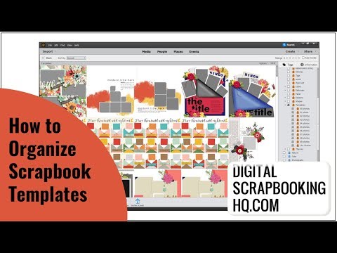 How to Organize Digital Scrapbooking Templates