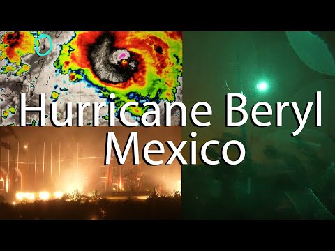 RAW Hurricane BERYL Smashes into Playa Del Carmen, Mexico 7/5/2024