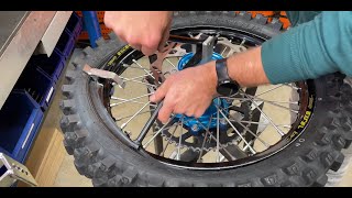 How to mount a dirt bike tire the smart way - TMT Tire Mounting Tool - The Original - Instructions