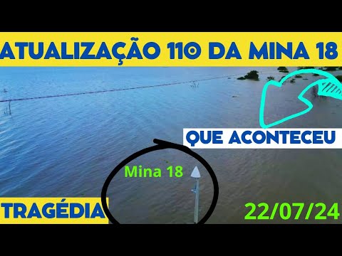 Atualização 110 da Mina 18 da Braskem no Mutange | Maceió | Alagoas Brasil | visto de cima