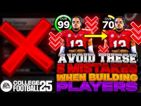 Avoid These 5 Mistakes When Building Players in College Football 25 Dynasty