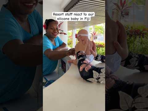 SILICONE BABY REACTIONS IN FIJI  #siliconebaby #fullbodysiliconebaby #rebornbaby #babymimi #reborns