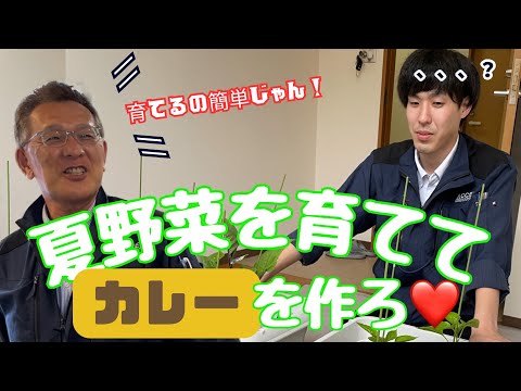 【支店長成長シリーズ】夏野菜を育ててカレーをつくろ♡＃１