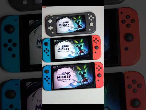 Disney Epic Mickey Rebrushed - Switch Lite vs Standard vs Oled | Speed Test Comparison  #shorts