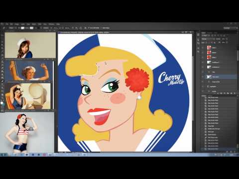 Sailor Pin-Up for Cherry MakeUp (Time-lapse)