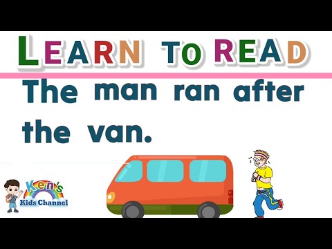 Learn to Read Sentences with CVC Words | CVC Sentences | Reading for Nursery and Kindergarten