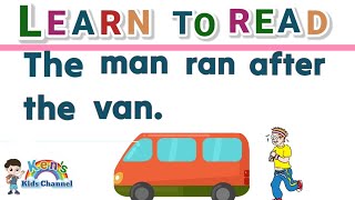 Learn to Read Sentences with CVC Words | CVC Sentences | Reading for Nursery and Kindergarten