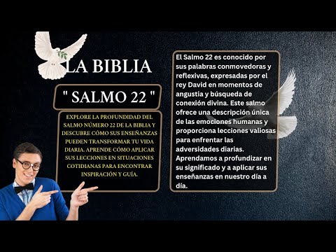 LIBRO DE LOS SALMOS " SALMO 22👉150 " UN GRITO DE ANGUSTIA Y UN CANTO DE ALABANZA AL MÚSICO PRINCIPAL