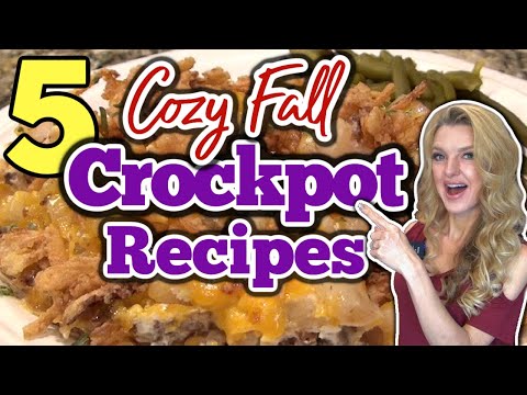 5 Cozy SLOW COOKER RECIPES you MUST TRY! | Dump & Go CROCKPOT RECIPES for FALL