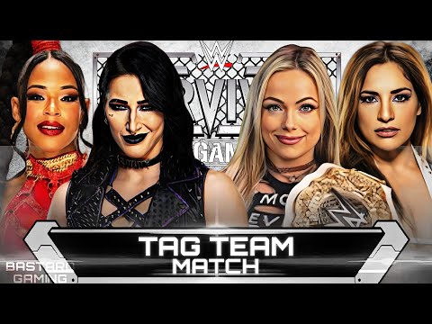 WWE 2K24 | Rhea Ripley & Bianca Belair VS Raquel Rodriguez & Liv Morgan | Survivor Series