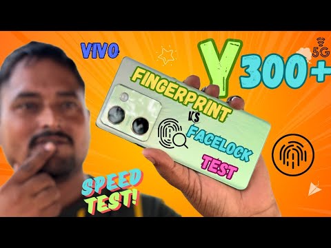 Vivo Y300 Plus fingerprint vs Facelock test Review 🔥