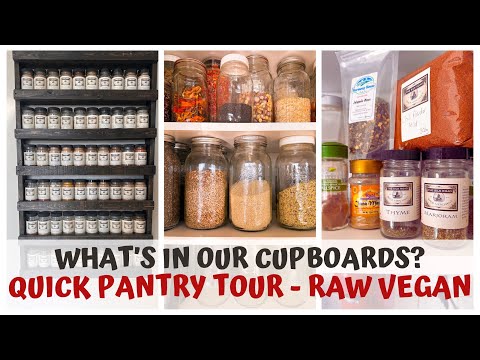 PANTRY TOUR - WHAT IS IN OUR RAW VEGAN CUPBOARDS?