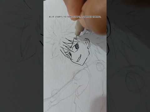 Day-3 Killua Zoldyck | HunterXHunter | Quick sketch #shortsviral #anime #pencilart