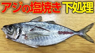 【 簡単 ・ 下処理 】あじ の 塩焼き を 美味しく ふっくら 仕上げる 方法 【 魚料理教室 ・ せり人ムタロー 】