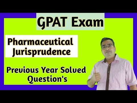 GPAT Preparation | GPAT Question Paper | GPAT important Queations | Pharmaceutical Jurisprudence