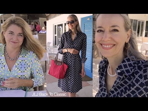 Vlog--Beachside Lunch Naples Beach Hotel; Shirtdress, Longchamp Le Pliage Tote OOTD / Classic Style