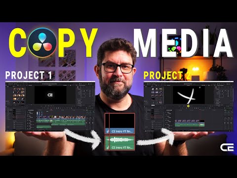 DaVinci Resolve 19 - Copy Media Files between Projects in NO TIME!