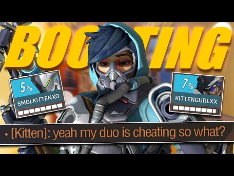 I faced a CHEATER boosting EGIRLS then spectated him after - Overwatch