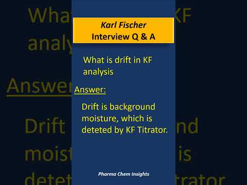 Karl Fischer question answers | KF titration #kf #chemistry