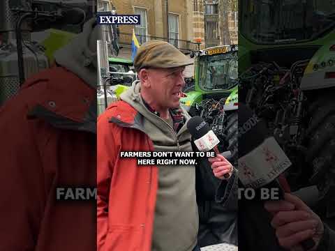 @GarethWynJones says farmers would 'rather be anywhere else on God's green earth' than protesting