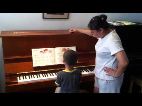 Arthur playing Piano after about 1 years class. 2012-6-2