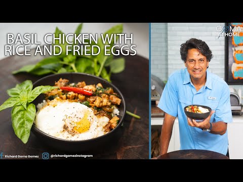 Goma At Home: Chicken Basil Over Rice And Egg