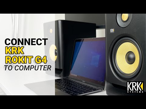 How-to Connect ROKIT KRK G4 Speakers to Computer