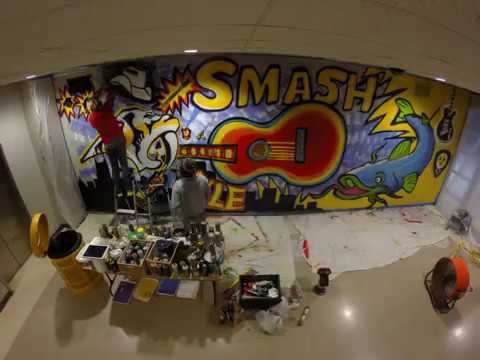 Bridgestone Arena Mural - Timelapse