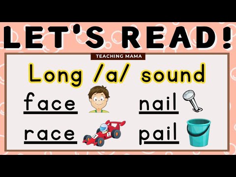 LET'S READ! | WORDS WITH LONG /A/ SOUND | PRACTICE READING SIMPLE WORDS | TEACHING MAMA