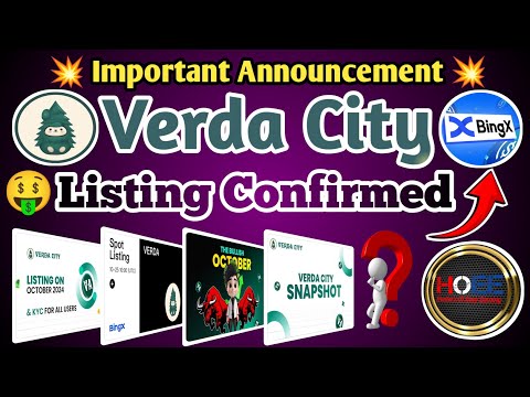 🚀 Verda City Listing Date Confirmed // Verda City Snapshot // Verda City Tokenomics // Verda Token