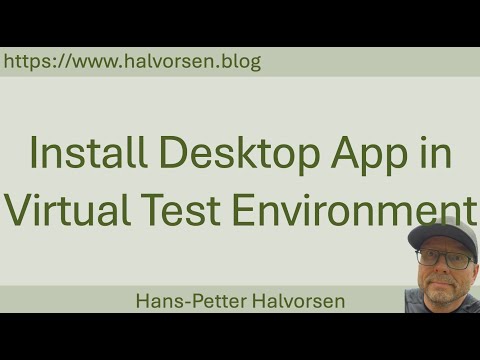 Install WinForm Desktop App in Virtual Test Environment using VirtualBox