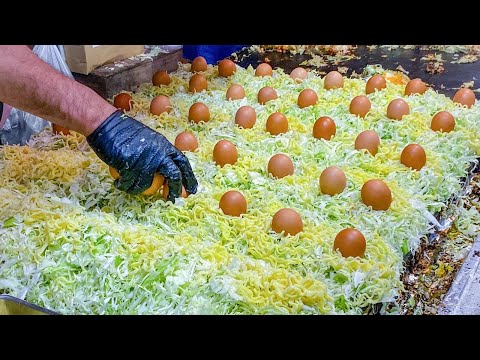 japanese street food - different okonomiyaki compilation お好み焼き