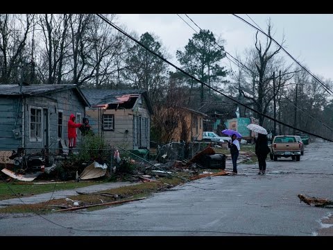 Hattiesburg Mississippi Extreme Tornado Damage-1/21/2017