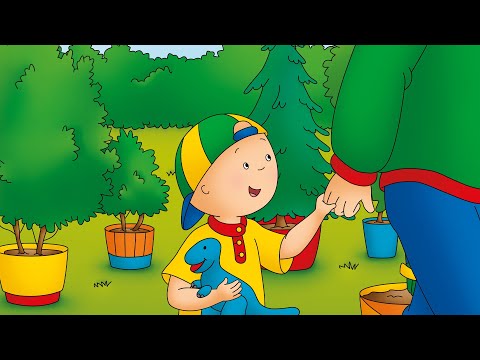 Caillou plants a tree - The Reading Corner