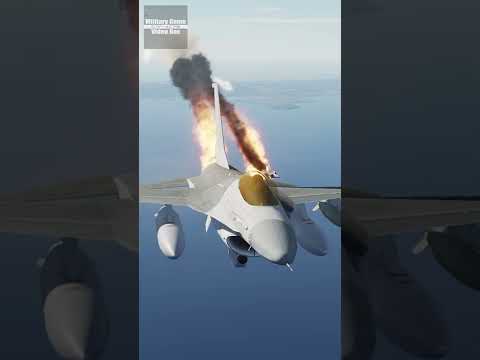 Mirage 2000 shoot down 4 F-16's with surprise attack 【DCS:WORLD】 #Shorts