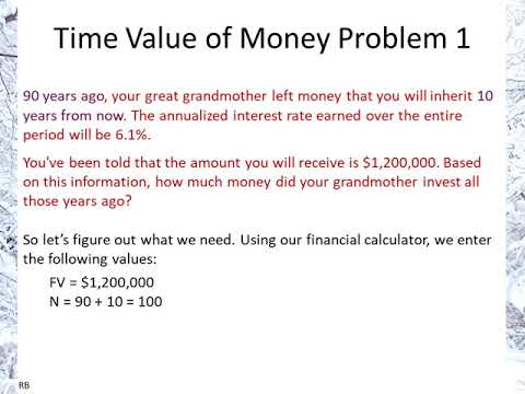 Time Value of Money Problem 1