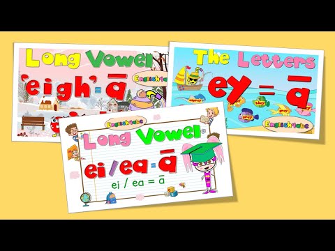 Long Vowel a(ā) - eigh /ey / ei /ea Phonics Compilation / Part 2