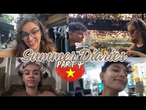 SUMMER DIARIES PART 4 🇻🇳: HAIR MASSAGE, BRUNCH, BIGGEST THRIFT MARKET IN VIETNAM